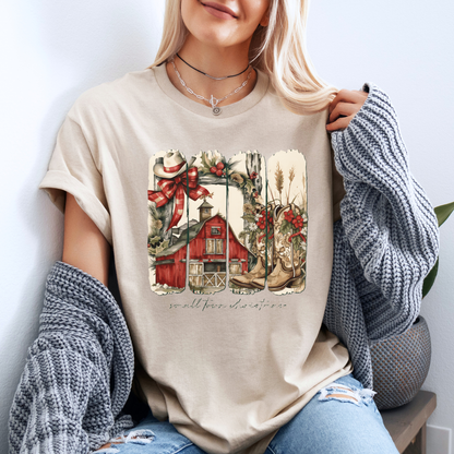 🎄🏘️ Small Town Christmas ✨ 100% Organic Cotton T-Shirt