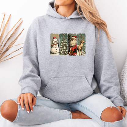 🌟 Retro Holiday Magic 🎄  Luxuriously Thick Hoodie