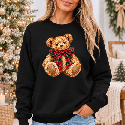 The Cutest Little Christmas Teddy 🧸🎄🎀 Cosy Christmas Sweatshirt