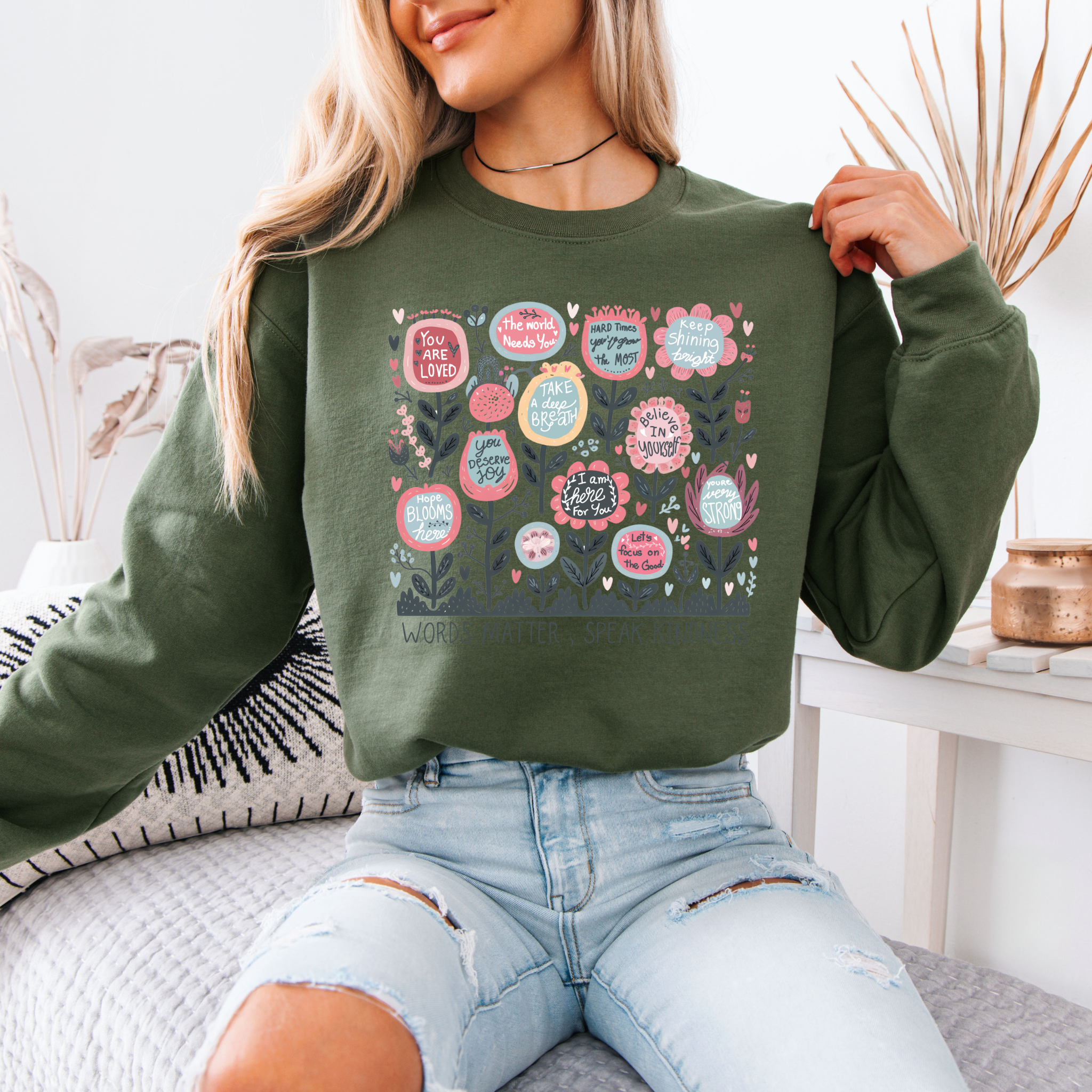 Words Matter Cotton Sweatshirt