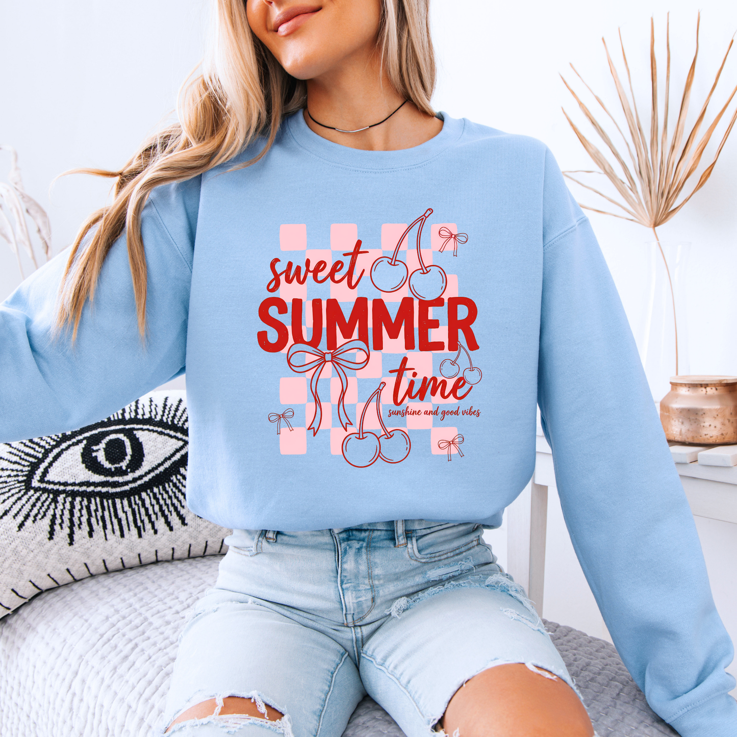 🍒 Sweet Summer Cherries Sweatshirt 🎀☀️