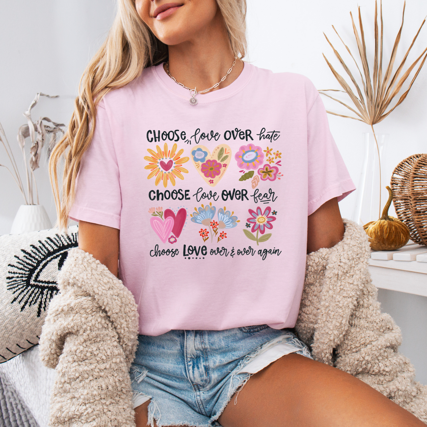 Choose Love T-shirt 100% Organic Cotton