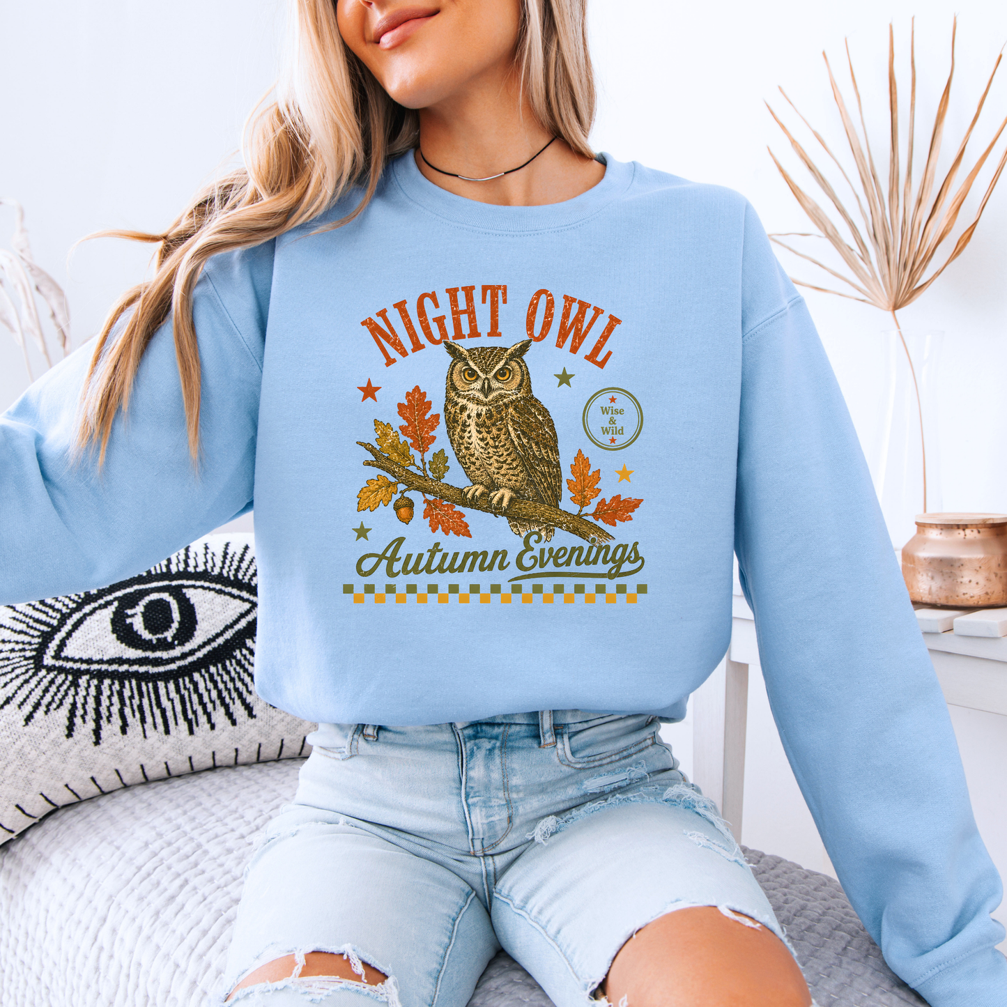 🦉 Night Owl Autumn Evenings Sweatshirt 🍂✨