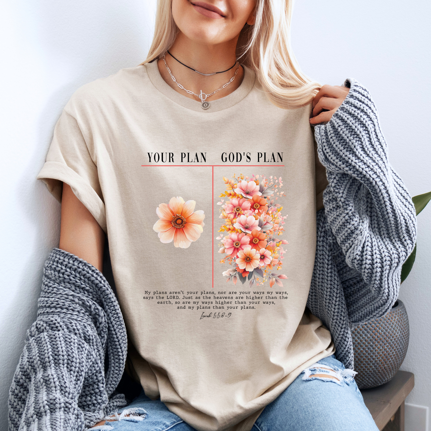 ✨ God’s Plan Floral T-Shirt 🌷
