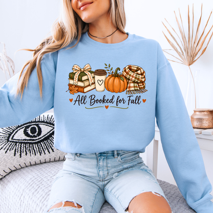 🍂 All Booked for Fall Bookish Sweatshirt 📚✨