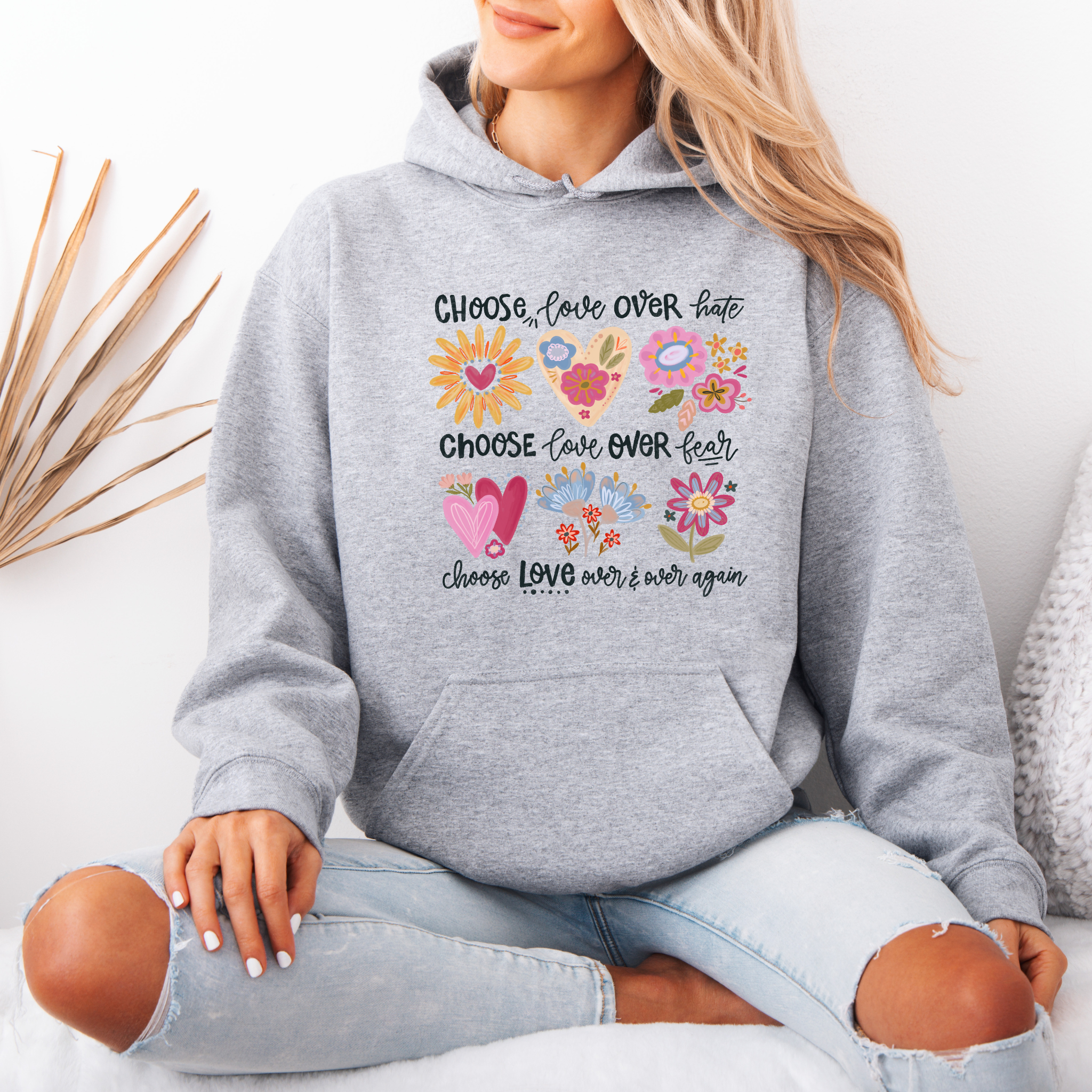 Choose Love Cotton Hoodie