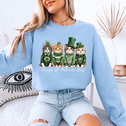 Lucky Cats St. Patrick’s Day Sweatshirt 🍀🐱