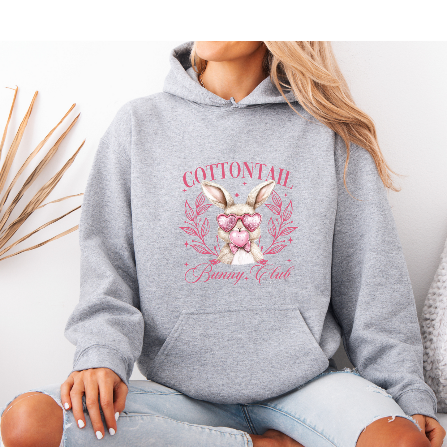 Cottontail Bunny Club Hoodie 🐰💖🌷✨