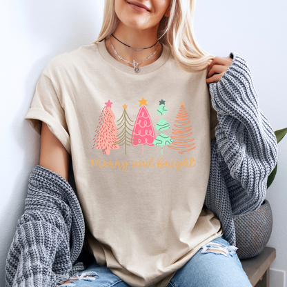 🎄✨ Merry & Bright Forest 🌟 100% Organic Cotton T-Shirt