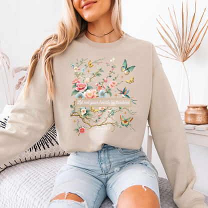 Let Not your Heart be troubled Sweatshirt 📚✨
