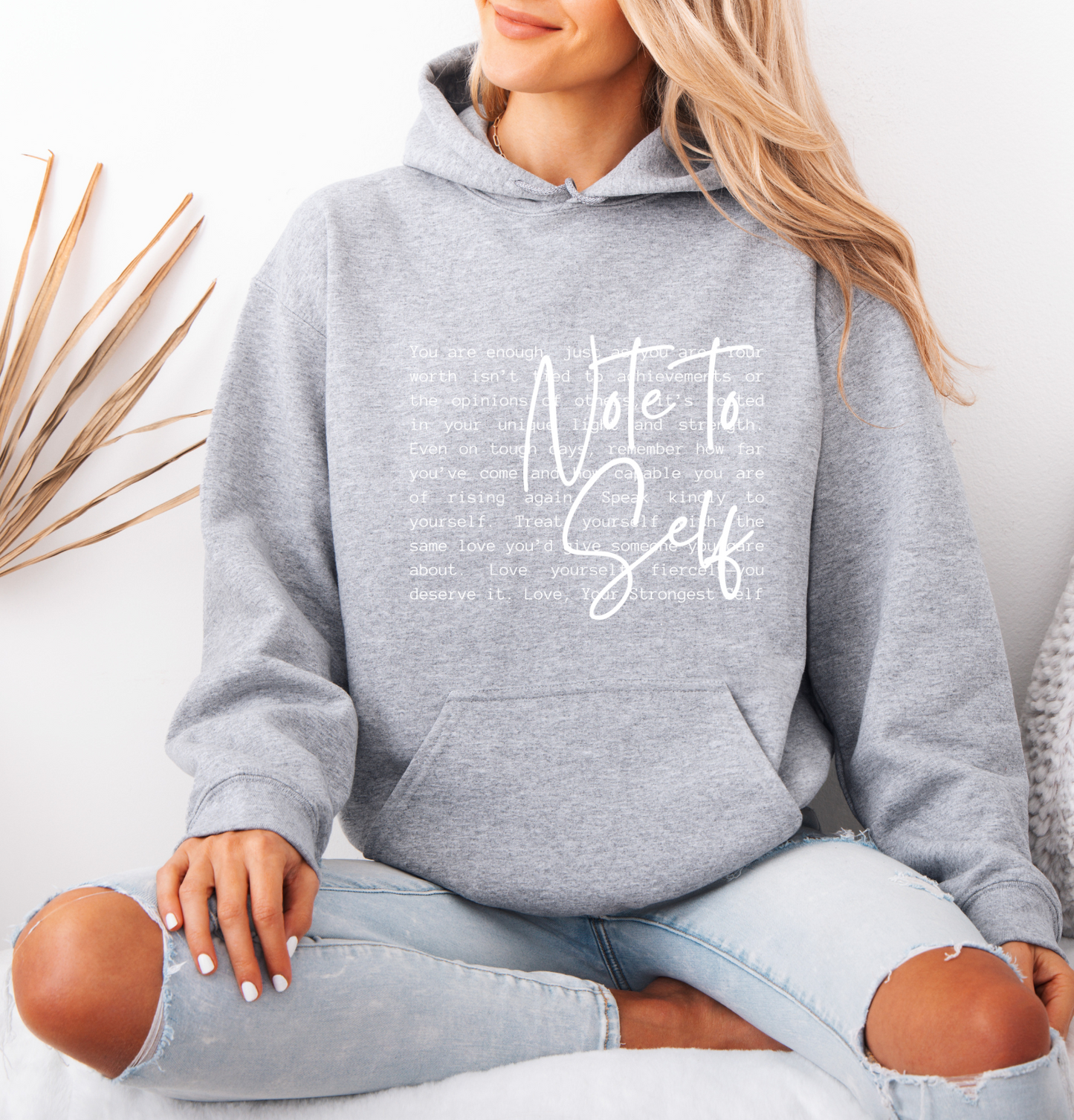 Note to Yourself Oversized Hoodie Organic Cotton
