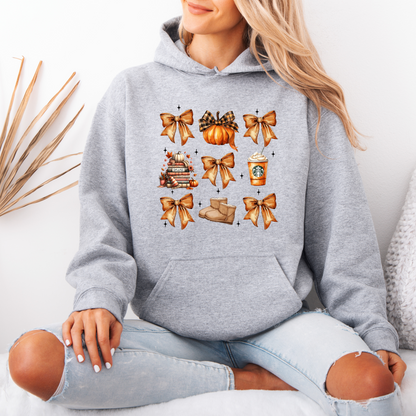 🎀🍂 Cozy Fall Bows 🎃☕Luxuriously Thick Hoodie