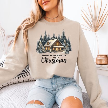 🏔️ Winter Lodge Glow 🔥  Organic Cotton Sweatshirt