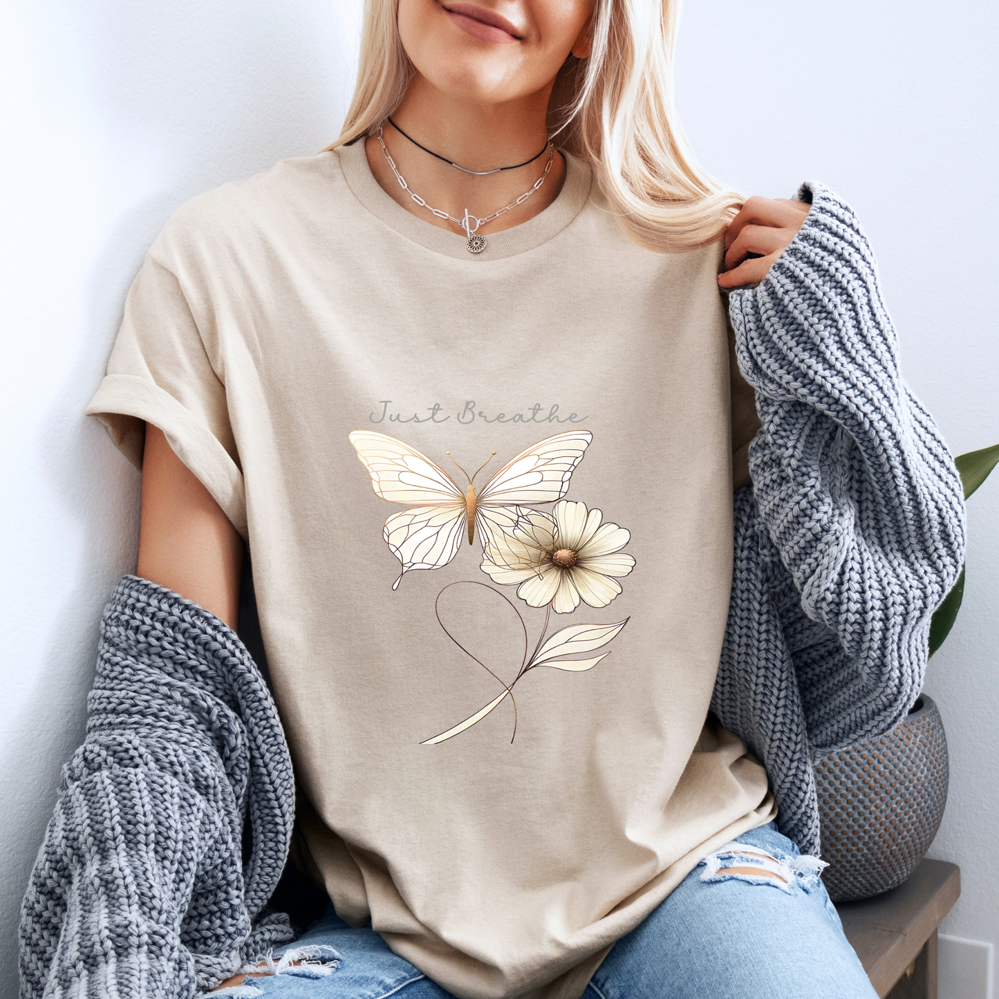 Just Breathe Butterfly & Bloom Hoodie 🦋🌼