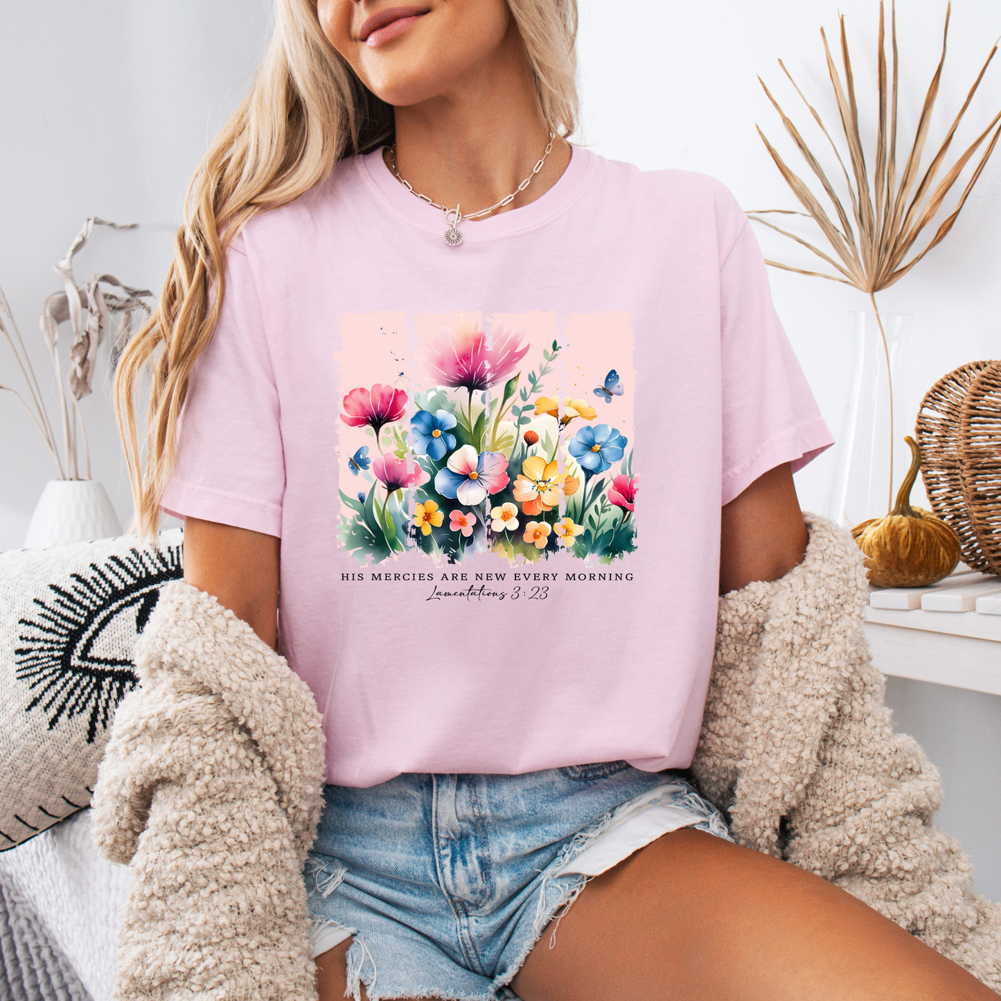 Floral Breeze T-shirt 100% Organic Cotton
