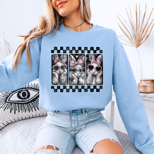 Vintage Bunny Film Strip Sweatshirt 🐰💗