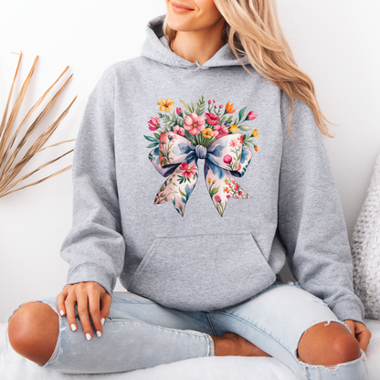 Spring Bow Cotton Hoodie