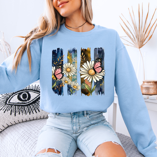 Midnight Daisy Butterfly 🌙🦋 Sweatshirt