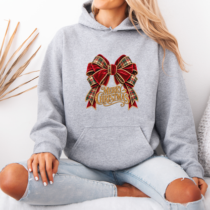 Christmas in Velvet & Tartan 🎀🎄✨  Premium Christmas Hoodie