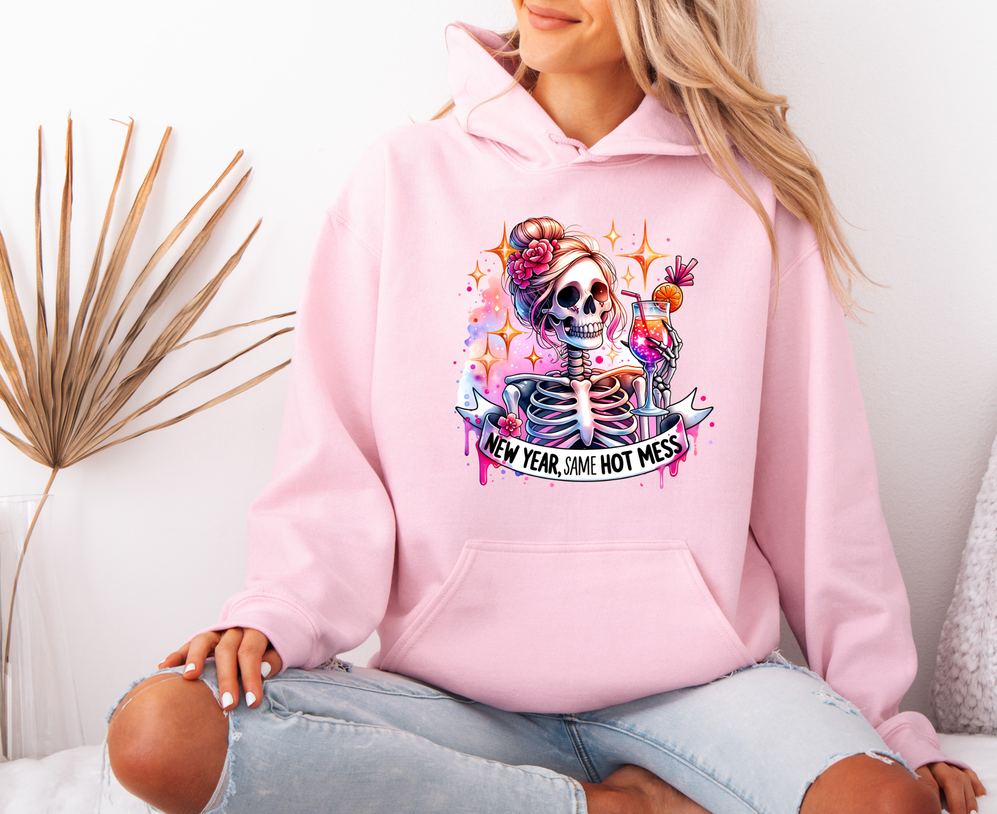 New Year Same Hot Mess Oversized Hoodie