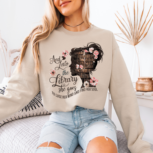The Library Within Organic Cotton Crewneck Sweatshirt
