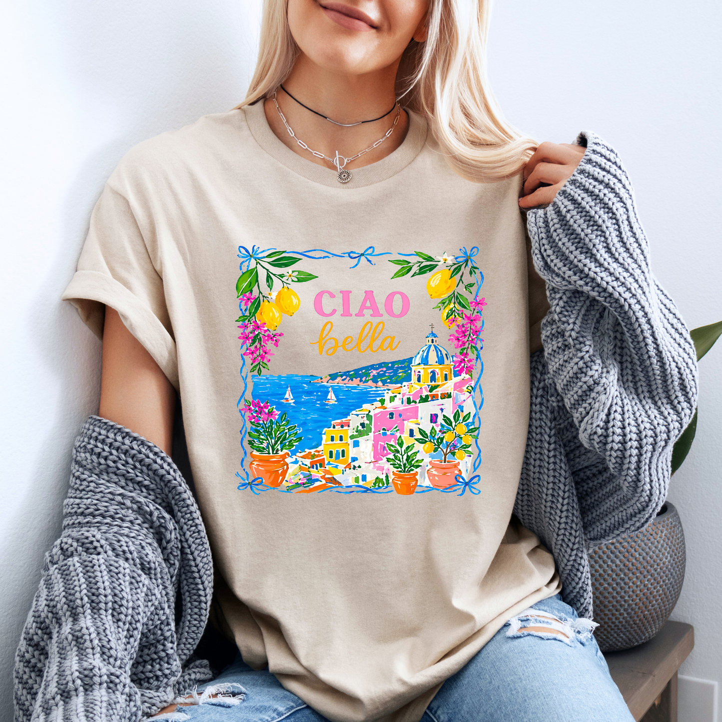 💙 Ciao Bella Seaside T-Shirt 🍋🌊