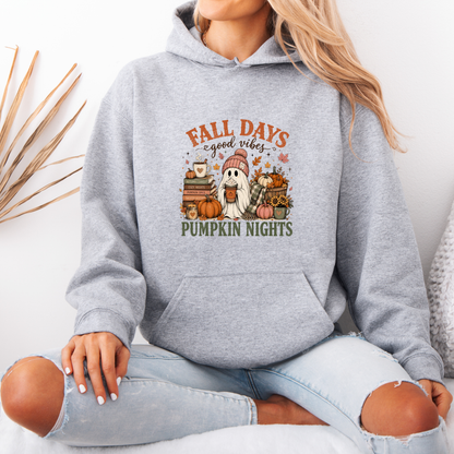 Fall Days & Pumpkin Nights Ghost Hoodie 👻🎃🍂