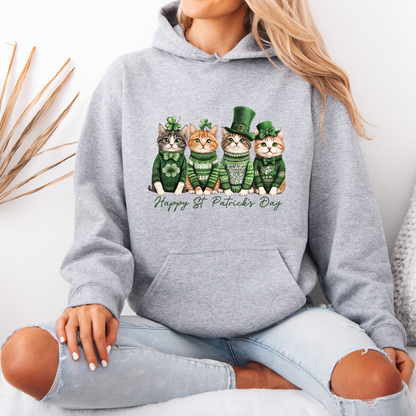Lucky Kitties St. Patrick’s Day Hoodie 🍀🐱