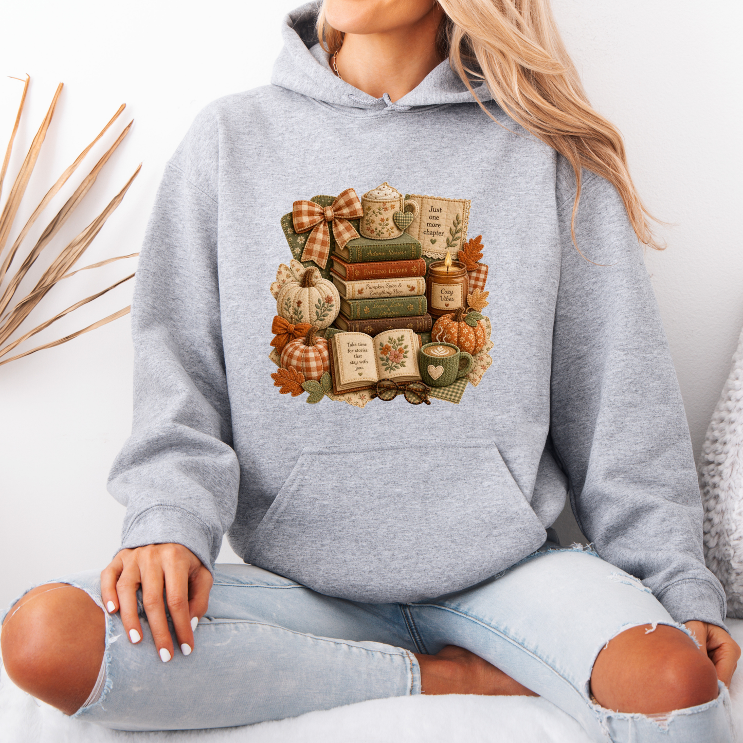 🍂📚 Autumn Stories & Cozy Chapters Hoodie 🎃☕