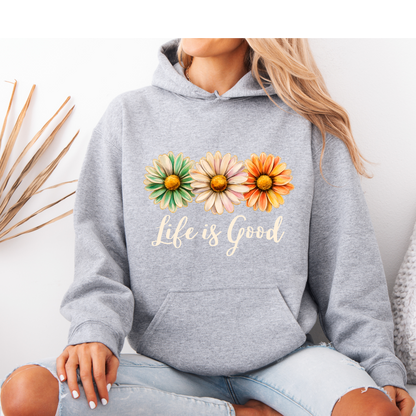 Life Is Good Daisy ✨Luxuriously Thick Hoodie✨ 🌼