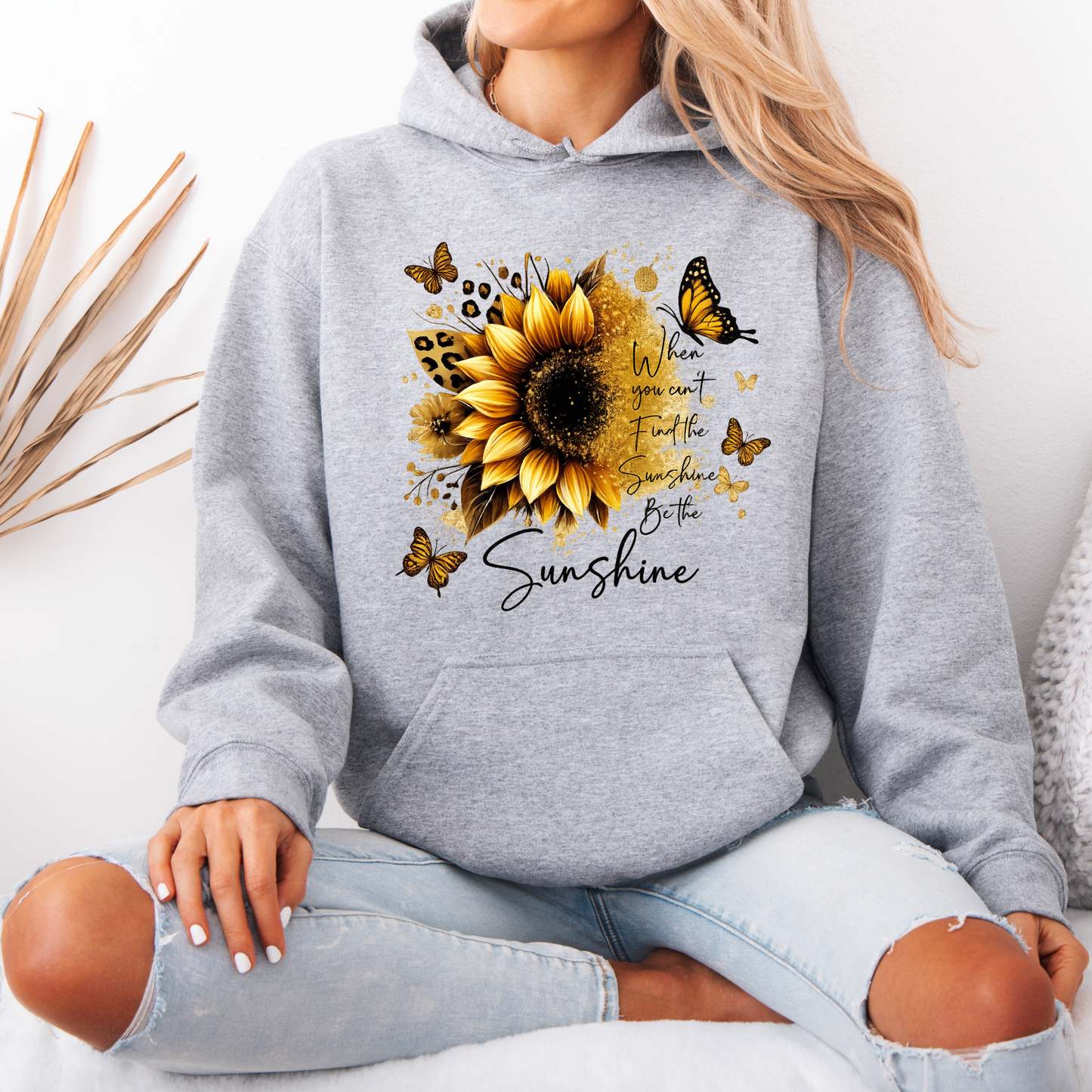 🌻🦋 Sunflower & Butterflies 🦋🌻✨ Luxuriously Thick Hoodie✨