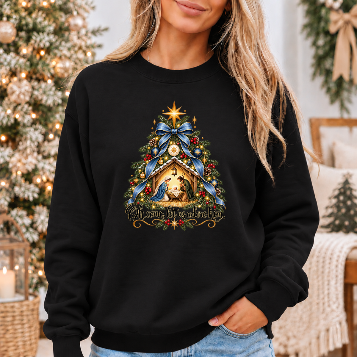 The Miracle of Christmas 🌟  Cosy Christmas Sweatshirt