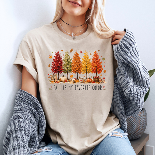 🍂🎨 Fall Is My Favourite Colour Cotton T-Shirt 🍁✨