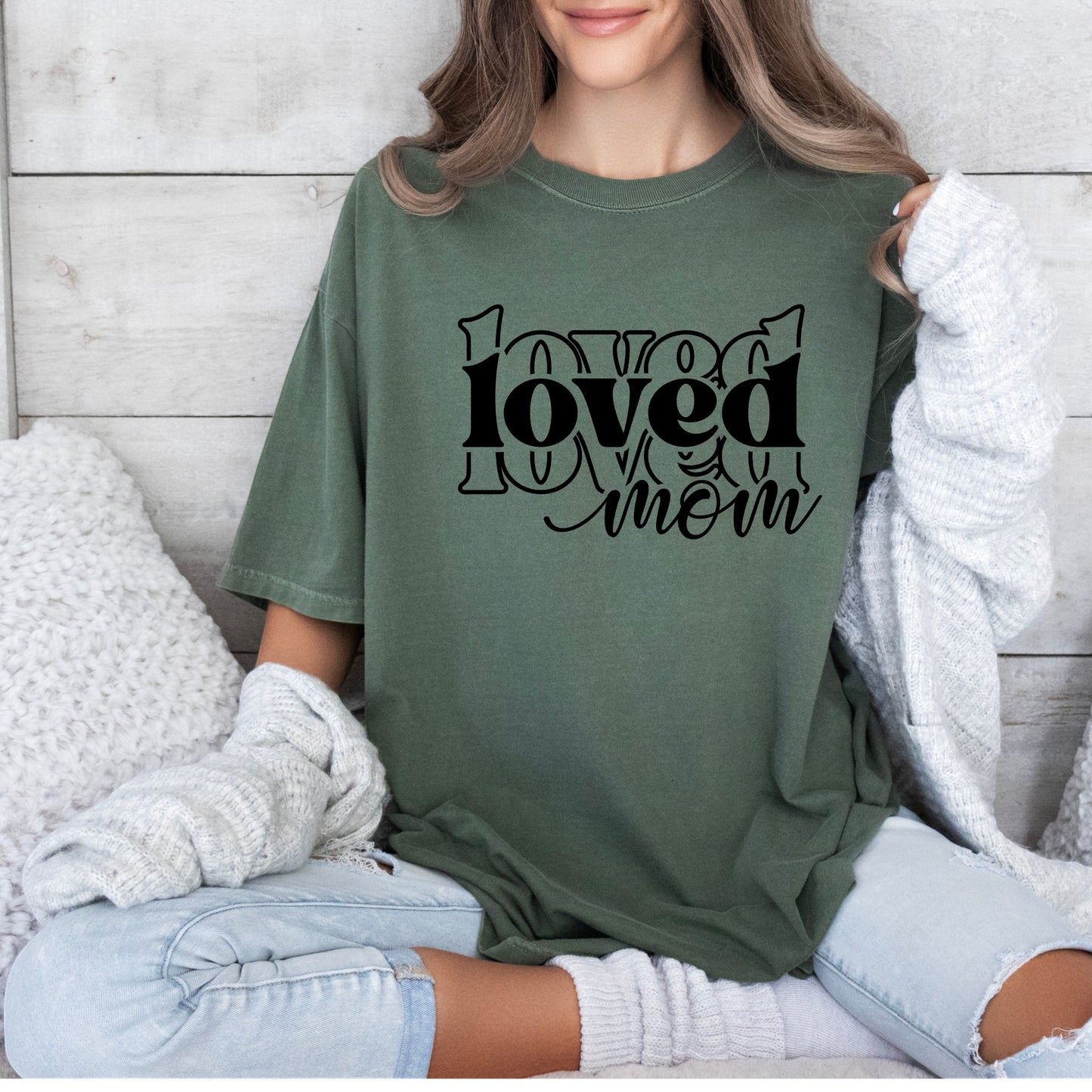 Loved Mom T-shirt 100% Organic Cotton