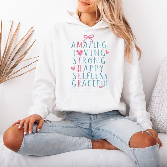 Amazing Mum Cotton Hoodie
