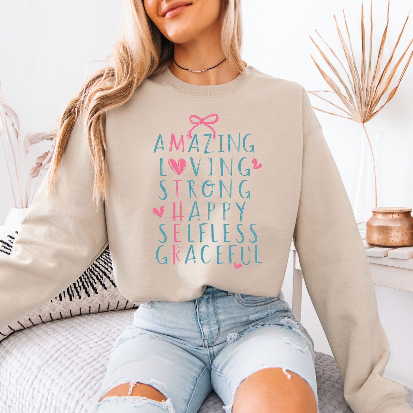 Amazing Mum Cotton Sweatshirt