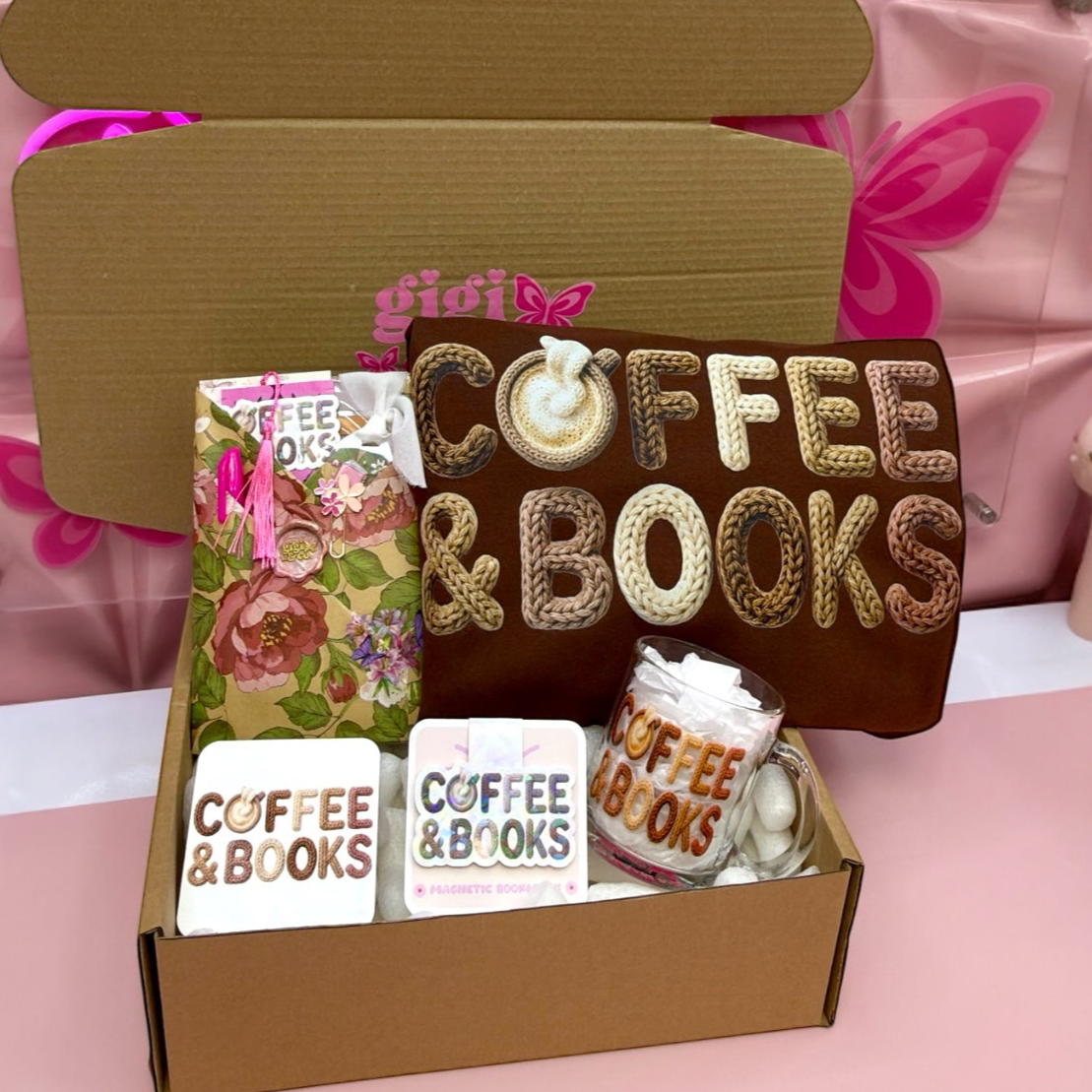 ☕📚 Coffee & Books, Cozy Reader Gift Bundle