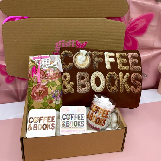 ☕📚 Coffee & Books, Cozy Reader Gift Bundle