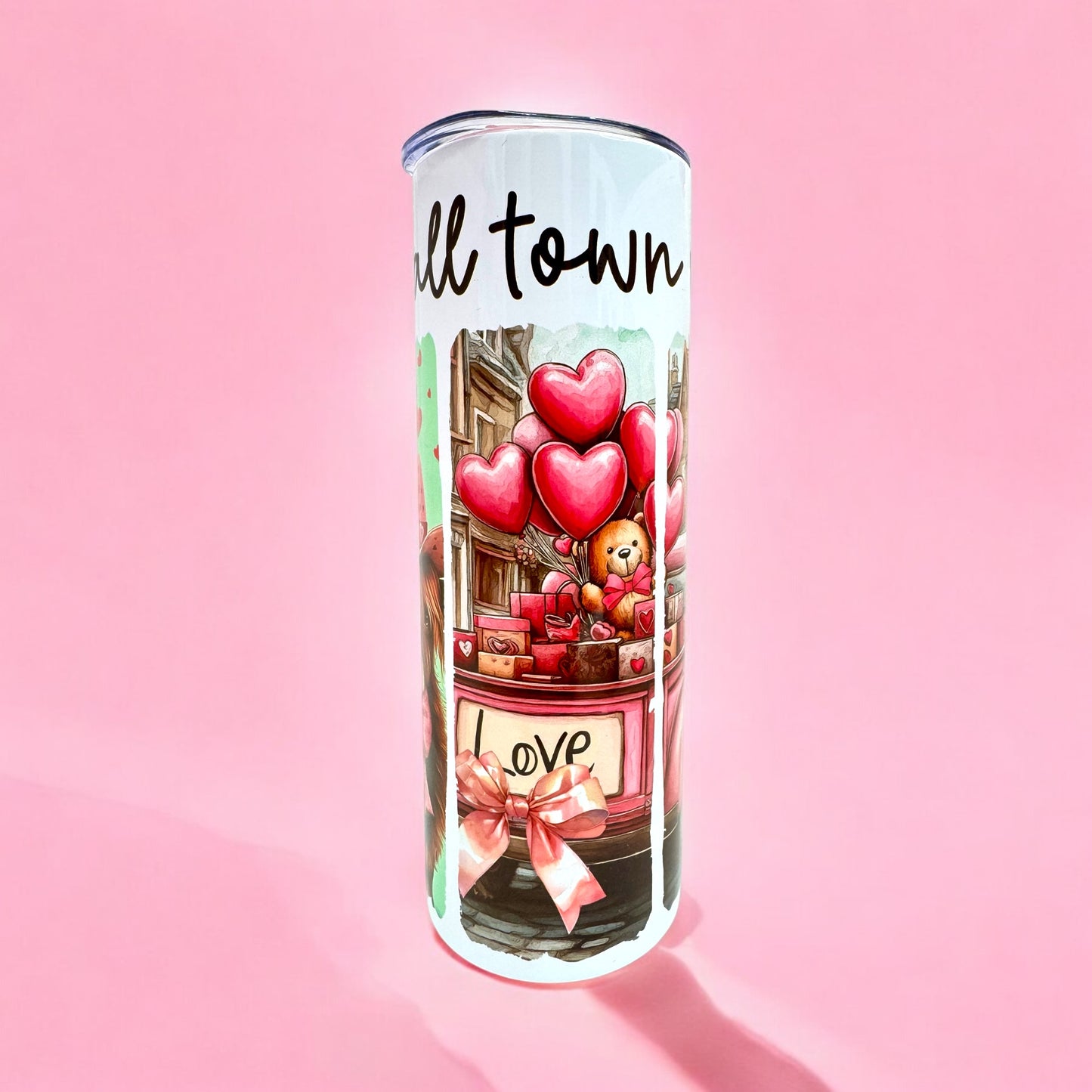 Small Town Valentine 💕 20oz Tumbler with Straw 🌸✨