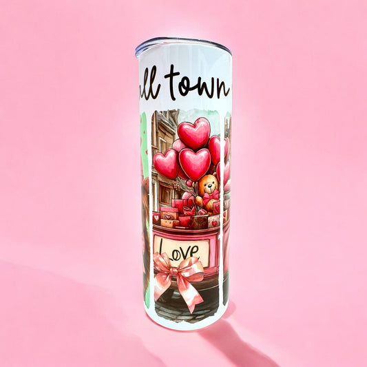Small Town Valentine 💕 20oz Tumbler with Straw 🌸✨