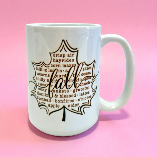 🍂 Fall Vibes 15oz Mug – Cozy Autumn Edition 🍁