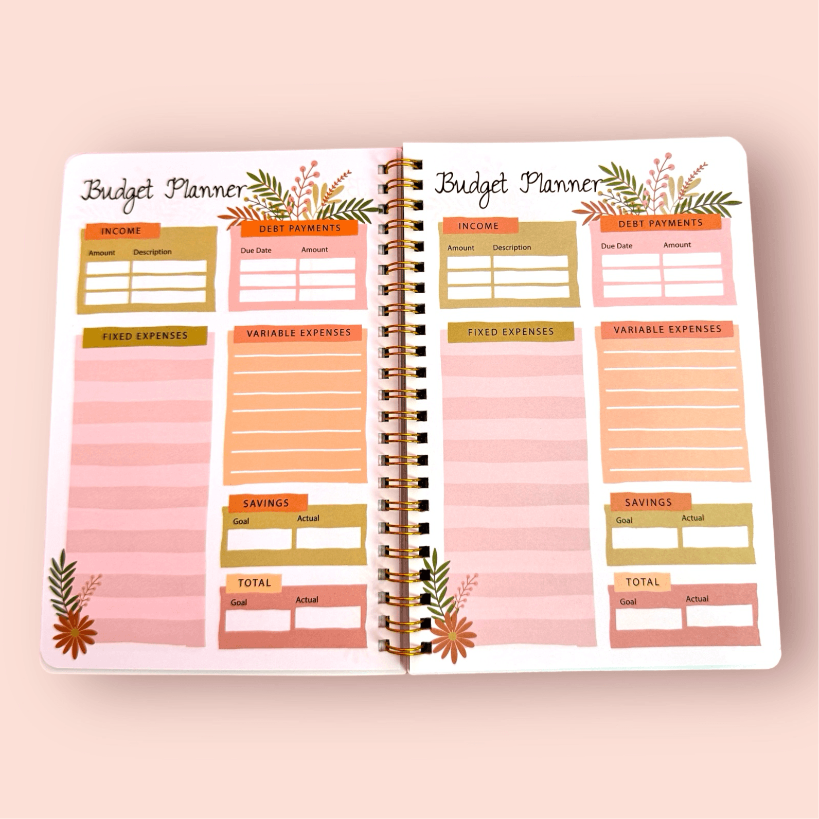 Floral Bliss Budget Planner