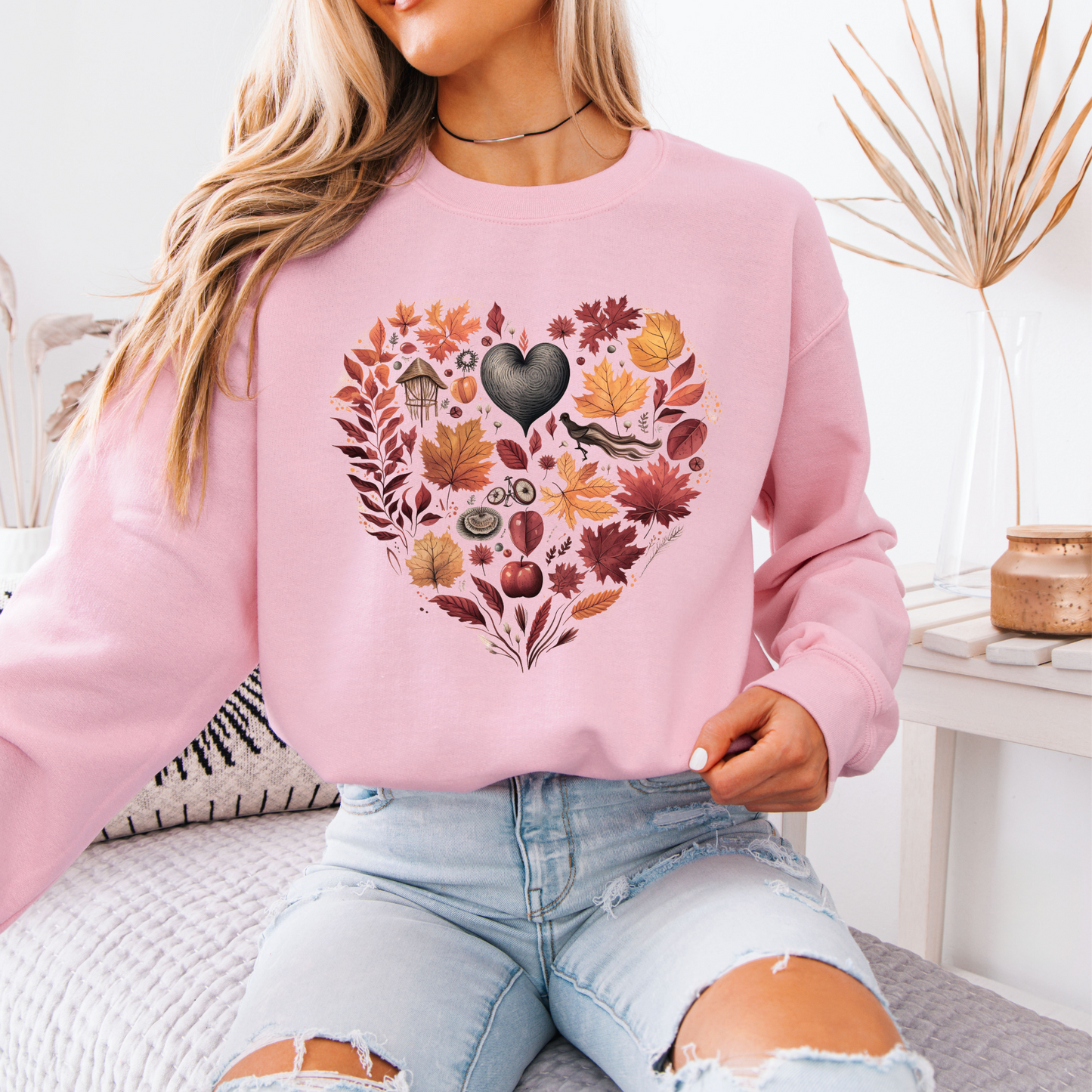 🍂❤️ Autumn Heart Cotton Sweatshirt
