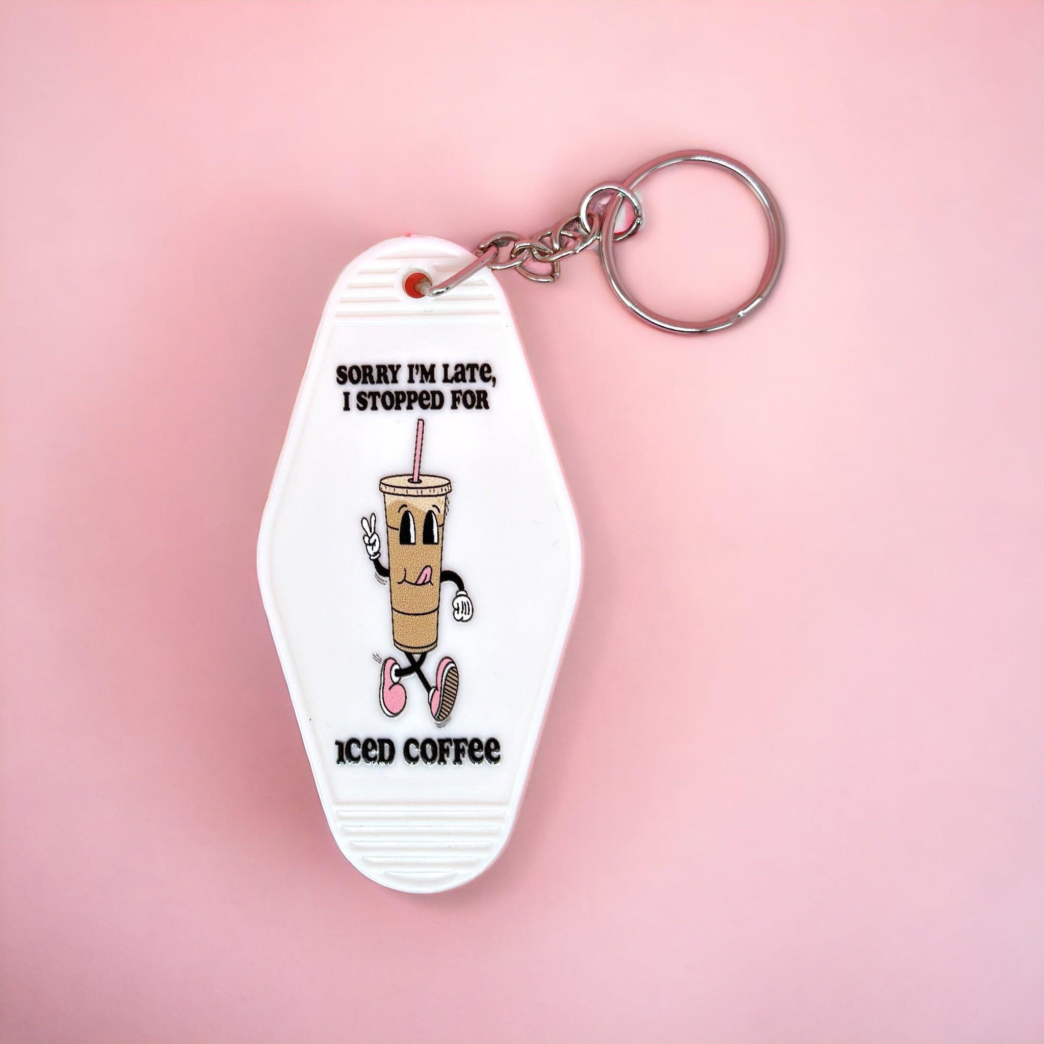 Iced Coffee Motel Keyring