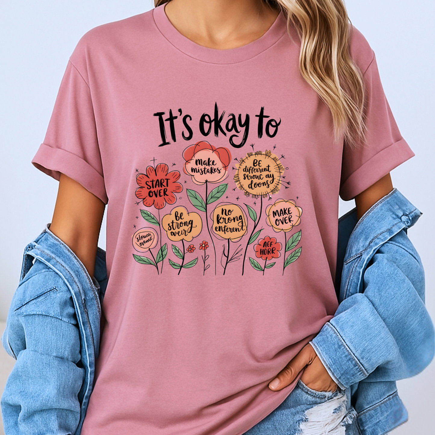 🌷It’s Okay To Bloom Affirmation✨💖
100% Organic Cotton T-Shirt