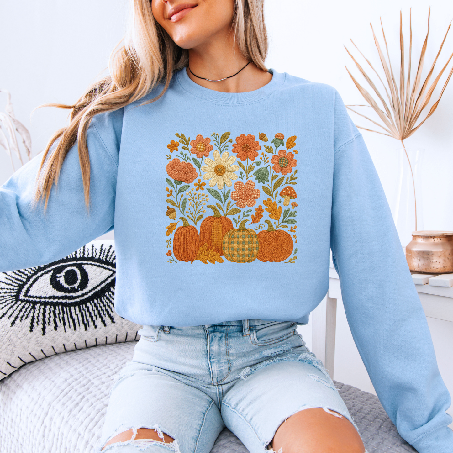 Harvest Stitch Garden Organic Cotton Crewneck Sweatshirt