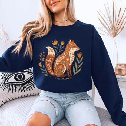 🦊🌿 Woodland Fox Sweatshirt 🍂✨
