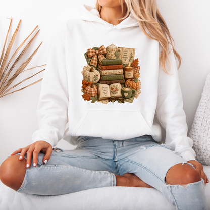 🍂📚 Autumn Stories & Cozy Chapters Hoodie 🎃☕