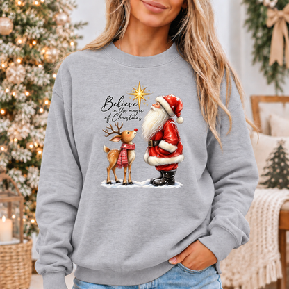 Believe in the Magic of Christmas 🎅🦌✨ Cosy Christmas Sweatshirt