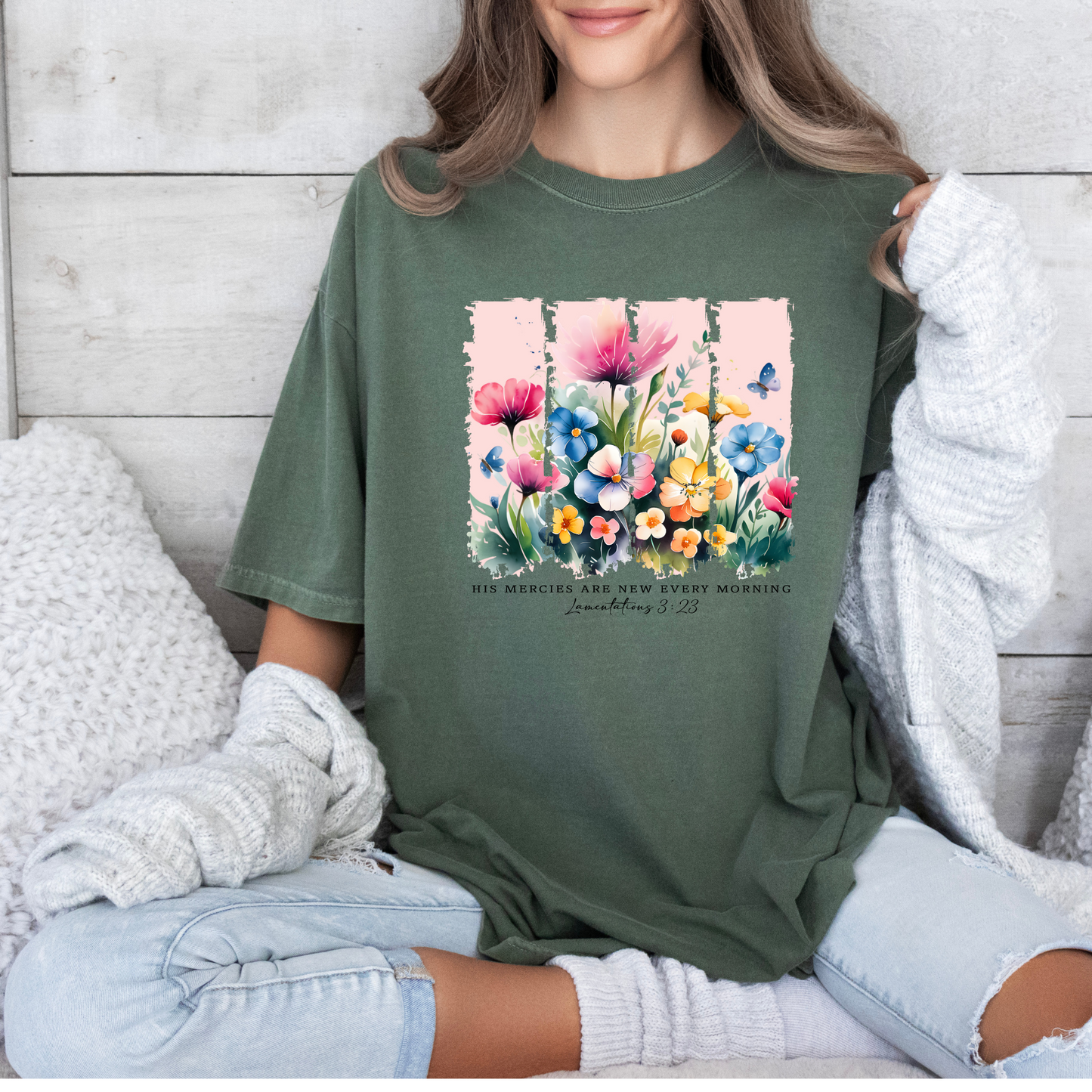 Floral Breeze T-shirt 100% Organic Cotton